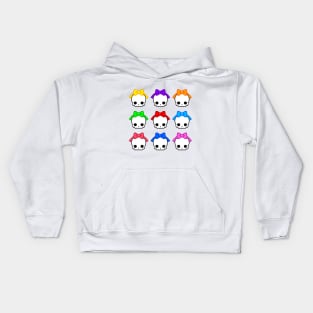 Cute Skulls with Bows Kids Hoodie